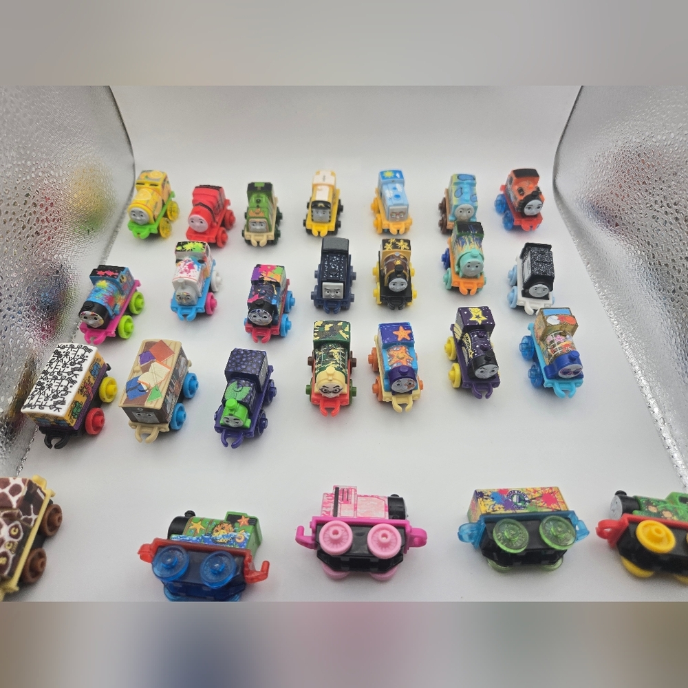Colorful Miniature Train Toy Set